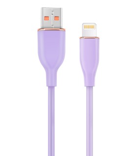 CABLE DE CARGA Y DATOS GEMBIRD DE SILICONA PREMIUM DE 8 CLAVIJAS 15 M VIOLETA