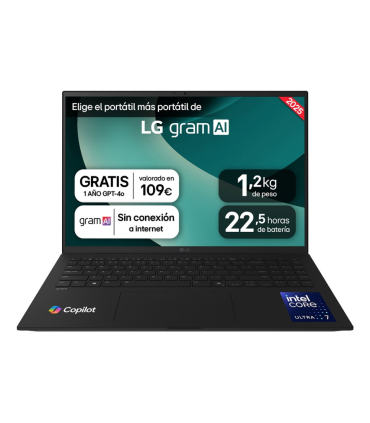 PORTATIL LG GRAM U7 255H 32GB 1TB 16WQXGA FreeDOS