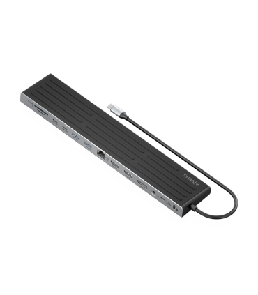 USB C DOCK AISENS 13 EN 1 USB C A 2XHDMI 1XDP 1XRJ45 1XSD 1XRANURA KENSINGTON