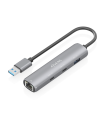 USB3.0 DOCK AISENS USB-A A ETHERNET GIGABIT HUB 2XUSB-C+1XUSB-A GRIS 15CM