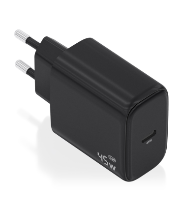 CARGADOR AISENS GAN 45W 1XUSB C PD30 NEGRO