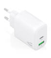 CARGADOR AISENS GAN 45W 1XUSB-C PD3.0 QC4.0 1XUSB-A QC3.0 BLANCO