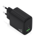 CARGADOR AISENS GAN 45W 1XUSB C PD30 QC40 1XUSB A QC30 NEGRO