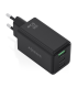 CARGADOR AISENS GAN 65W 2XUSB C PD30 QC40 1XUSB A QC30 NEGRO