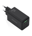 CARGADOR AISENS GAN 65W 2XUSB-C PD3.0 QC4.0 1XUSB-A QC3.0 NEGRO