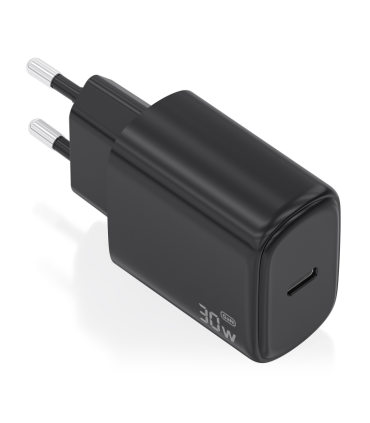 CARGADOR AISENS GAN 30W 1XUSB C PD30 NEGRO
