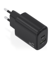 CARGADOR AISENS GAN 30W 1XUSB-C PD3.0 QC4.0 1XUSB-A QC3.0 NEGRO