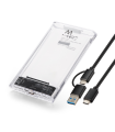 EWENT CARCASA USB 3.2 GEN1 PARA DISCOS DUROS SATA 2.5", USB-C+A