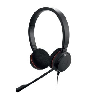 AURICULARES JABRA EVOLVE 20 MS STEREO NEGRO MICROFONO ALAMBRICO USB A
