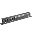 PANEL DE GESTION DE CABLES WP 1U CON TAPA NEGRO RAL9005