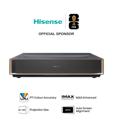 PROYECTOR LASER HISENSE PT1 4K UHD 2500 LUMENES HDR10 SMART TV TIRO CORTO