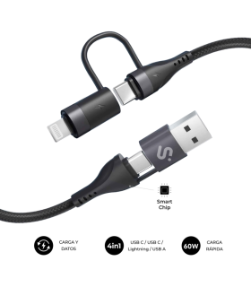 CABLE TOP 4IN1 60W C C L A 1M