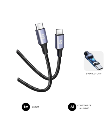 CABLE PLUS 100W C C 1M BLACK