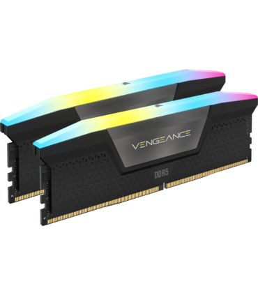 DDR5 CORSAIR VENGEANCE RGB 32GB 6000 INTEL XMP CL36 NEGRA