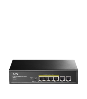 SWITCH CUDY 6 PORT 10 100M POE SWITCH 60W