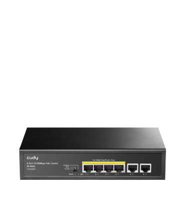 SWITCH CUDY 6 PORT 10 100M POE SWITCH 60W