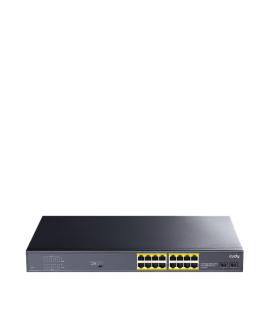SWITCH CUDY 16 PORT GIGABIT POESWITCH WITH 2 GIGABIT SFP PORTS 200W