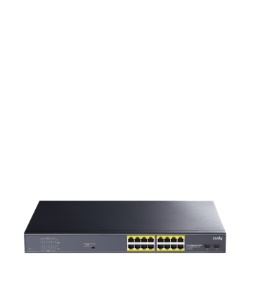 SWITCH CUDY 16 PORT GIGABIT POESWITCH WITH 2 GIGABIT SFP PORTS 200W