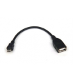 CABLE 3GO MICRO USB-USB M/H OTG 2.0 15CM