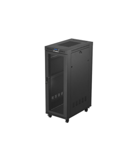 ARMARIO LANBERG RACK 19 32U 600X1000 FLAT PACK PUERTA PERFORADA DISPLAY LCD BK