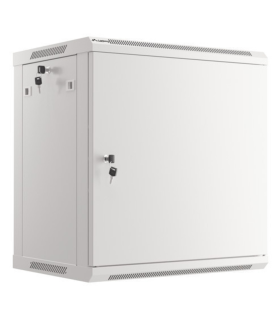 ARMARIO RACK 19 MURAL 12U 600X450 PARA AUTOMONTAJE CON PUERTA METALICA GRIS
