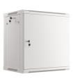 Armario Rack 19" Mural 12U/600X450 para Automontaje con Puerta Metalica gris