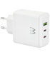 CARGADOR MOVIL EWENT EW1333 GAN RAPIDO 65W 2XUSB C PD USB A QC