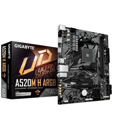 PLACA BASE GIGABYTE A520M H ARGB AM4 MICROATX