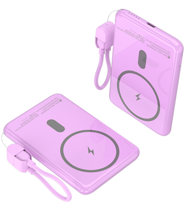 LEOTEC POWERBANK 5000MAH 20W FAST CHRG PURPURA 1USB CWIRELESS INC LAN CAB USB C A USB C 65W