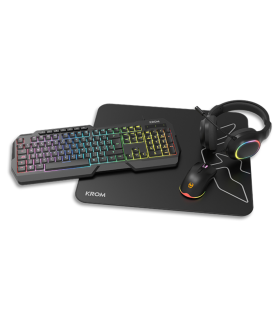 PACK KROM 4 EN 1 RGB KENTA GAMING COMBO