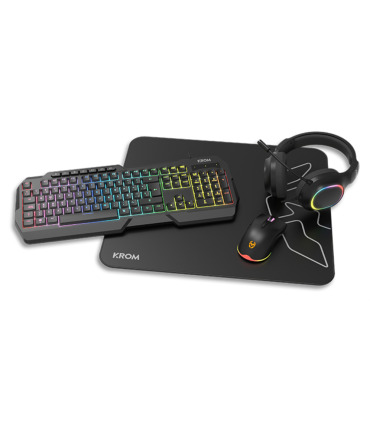 PACK KROM 4 EN 1 RGB KENTA GAMING COMBO