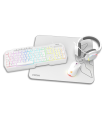 PACK KROM 4 EN 1 RGB KENYA GAMING COMBO BLANCO
