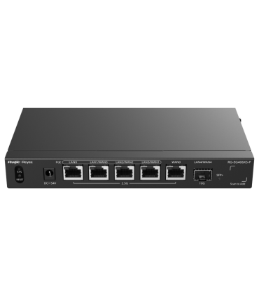 ROUTER CLOUD RUIJIE 5 PUERTOS RJ45 25G 4 PoE 1 SFP