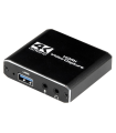 GRABADORA GEMBIRD USB - HDMI 4K NEGRO