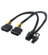 CABLE AISENS TARJETA GRAFICA 2XMOLEX 4PIN M PCI EMOLEX 62PIN M 20CM
