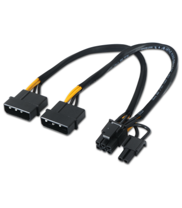 CABLE AISENS TARJETA GRAFICA 2XMOLEX 4PIN M PCI EMOLEX 62PIN M 20CM
