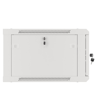 ARMARIO LANBERG MURAL RACK 19 6U 600X600 FLAT PACK PUERTA CRISTAL GRIS