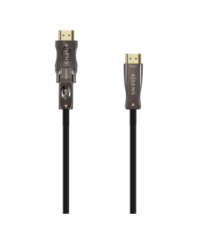 CABLE HDMI AISENS V21 OPTICO ACTIVO AOC DESMONTABLE 8K60HZ M M 20M NEGRO