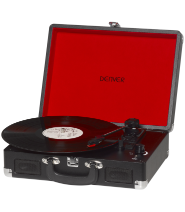 GIRADISCOS DENVER ALTAV AUX OUT PC CONVERT MP3 MALETA NEGRO