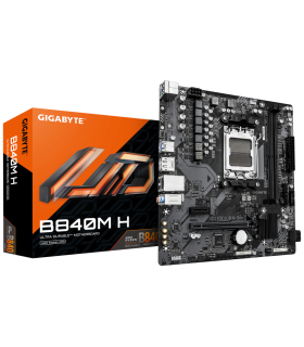GIGABYTE B840M H Placa Base Procesadores AMD Ryzen 9000 VRM de 522 fases hasta 7200MHz DDR5 OC 1xPCIe 40 M2 LAN 1GbE USB 32 Gen