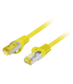 CABLE DE RED LANBERG LATIGUILLO CAT.6A S/FTP LSZH CU 2M AMARILLO FLUKE PASSED