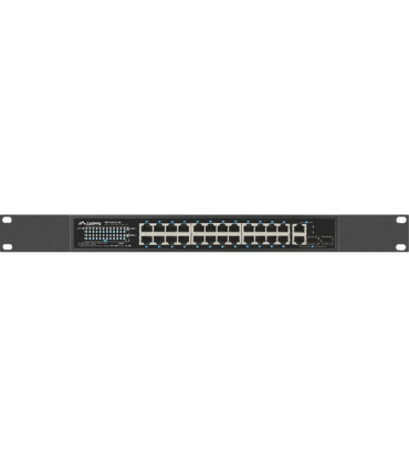 Lanberg RSFE 24P 2C 360 switch No administrado Gigabit Ethernet 10 100 1000 Energia sobre Ethernet PoE 1U Negro