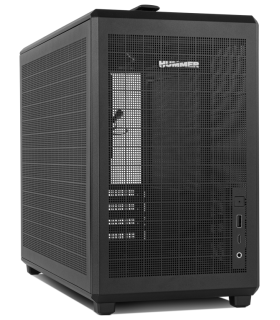 NOX Hummer Mini torre M ATX portable mesh Ngr