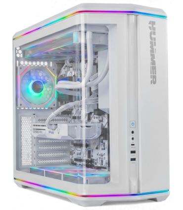 NOX Hummer Semitorre ATX cristal curvo ARGB Blnc