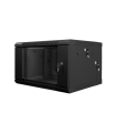 ARMARIO LANBERG MURAL DOBLE SECCION RACK 19" 6U/600X600 FLAT PACK NEGRO