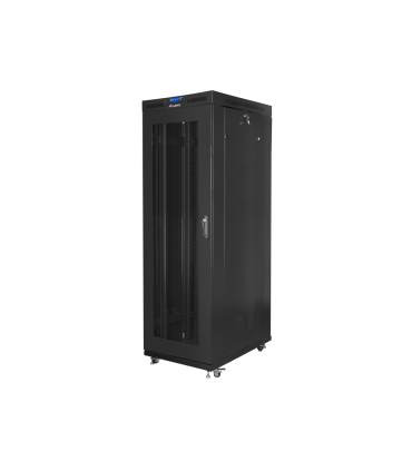 ARMARIO LANBERG RACK 19 27U 800X1200 PUERTA MESH CON LCD FLAT PACK NEGRO