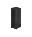 ARMARIO LANBERG RACK 19" 27U 800X1200 PUERTA MESH CON LCD FLAT PACK NEGRO