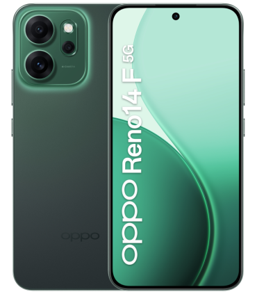 OPPO 14 F 5G Reno14 F 5G 167 cm 657 SIM doble Android 15 USB Tipo C 8 GB 256 GB 6000 mAh Verde