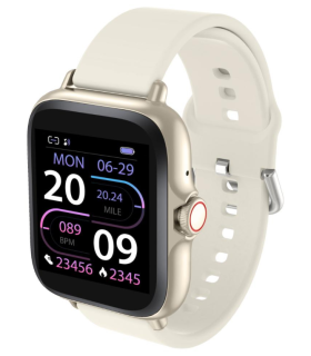 SMARTWATCH DENVER BLUETOOTH CON SENSOR DE FRECUENCIA CARDIACA BLANCO