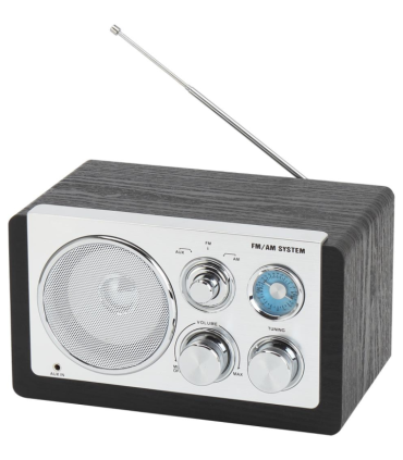 RADIO DENVER DE DISENO MODERNO NEGRA